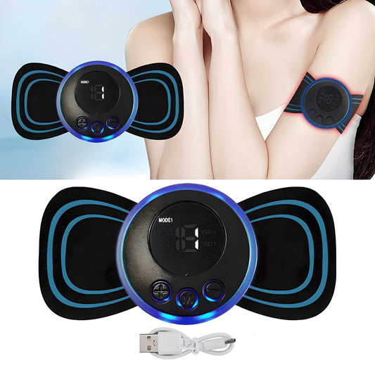 Lumanest™ ReliefPad: 8-Mode EMS Mini Massager for Instant Pain Relief (19 Intensity Levels)