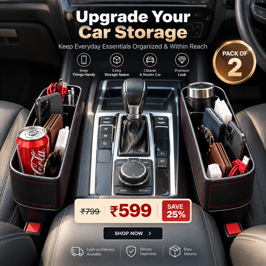 Car Seat Gap Organizer – Smart Storage Organizer | Pack of 2