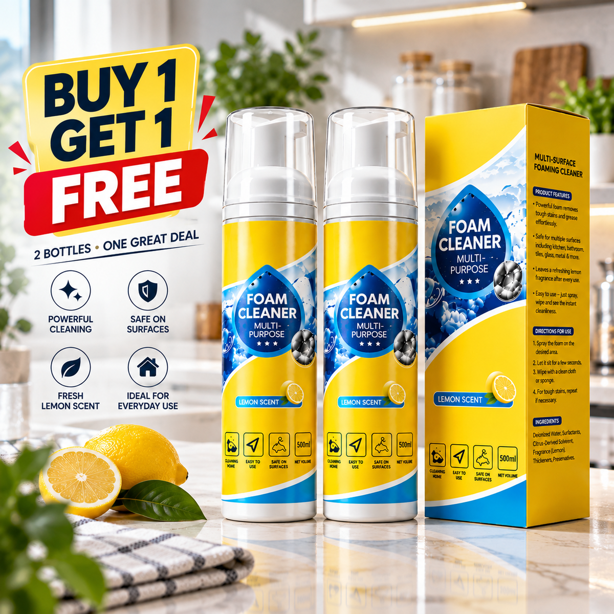 FoamX™ Multi-Surface Power Cleaner BUY 1 GET 1 FREE
